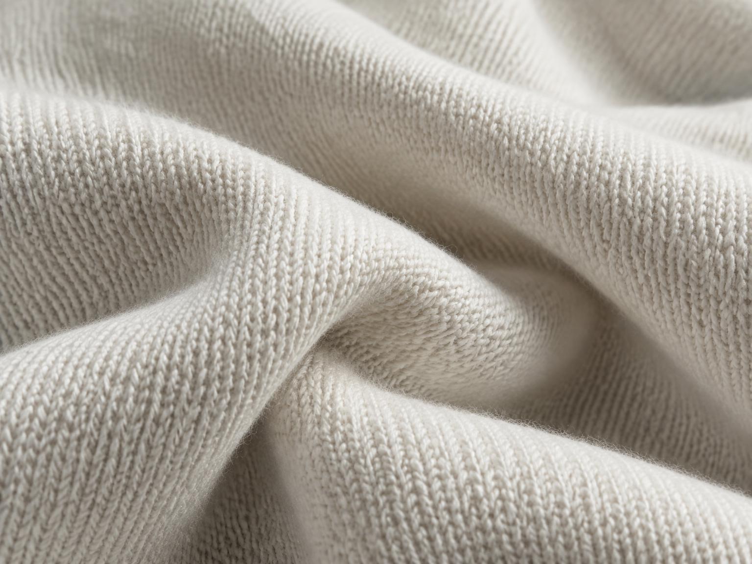 Macro detail of off-white heavyweight cotton